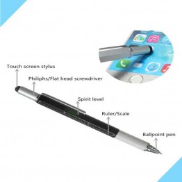 New Arrival Multi Function Pen Screwdriver Ruler Spirit Level with a top and scale ballpoint pen