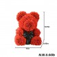 2019 Wholesale Cheap 40 cm Red Bear Rose Flower Artificial Decoration Valentines Gift