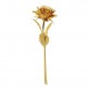 24K Gold Plated Long Stem Rose Flower for Wedding