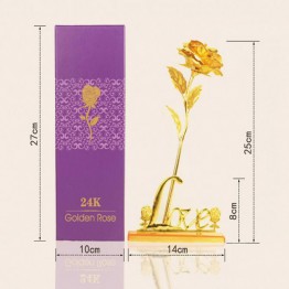 24 K Gold Foil Plated Rose gold leaf Decorative flowers