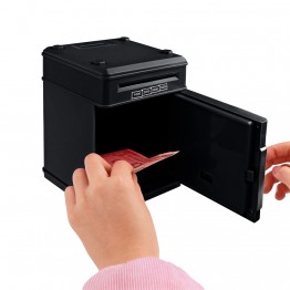 Electronic Piggy Bank ATM Password Money And Coins Saving Box  With Automatic Deposit Banknote Function