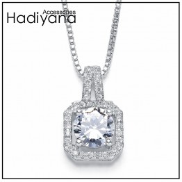 Luxury Vintage Pendant Necklace White Clear Zirconia Pendant Gold For Lady Cute Special Fashion Gift For Lover