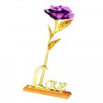 Wedding Day Gifts 24K Gold Plated Rose Flower Romantic for Lover