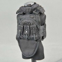 1/6 Scale Male Model Black Tactical Vest Special Forces Toy For 12" Soldier Action Figure Clothing Accessory Collection