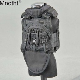 1/6 Scale Male Model Black Tactical Vest Special Forces Toy For 12" Soldier Action Figure Clothing Accessory Collection