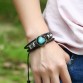 Fashion 12 Constellations Leather Zodiac Sign With Beads Bracelets For Men Travel Accessories Gifts 