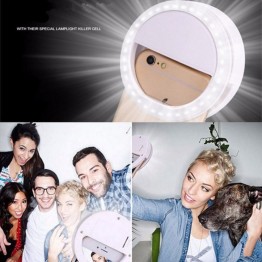 Selfie Ring Light Portable Flash Led Camera Enhancing Photography for Smartphone